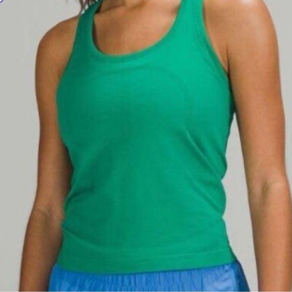 Lululemon Swiftly tech tank race length - 18 emerald ice